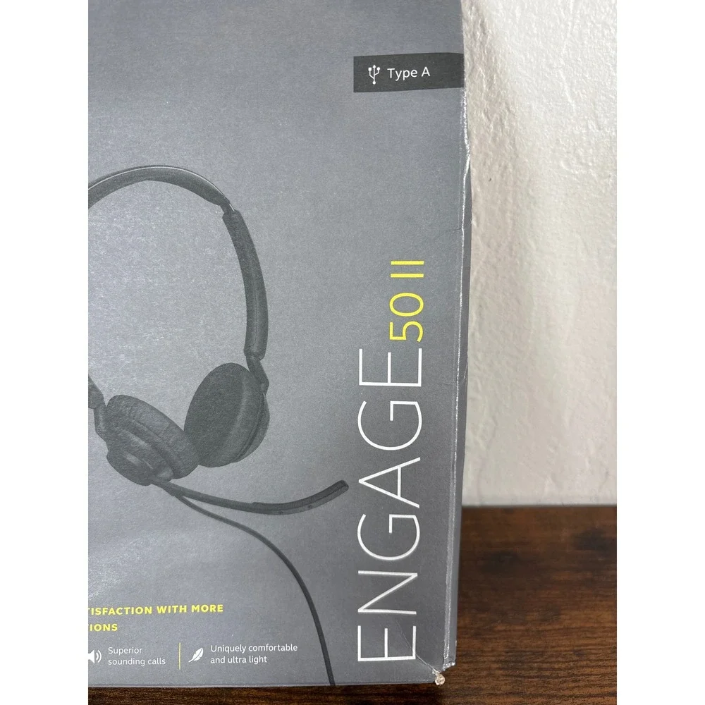 Jabra Engage 50 II Wired Stereo Headset USB-A Noise Canceling‎ Office Black NEW
